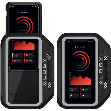 Alogy WaterProof Sport ArmBand водонепроникний чохол для бігу для телефону 6,7 дюйма чорний