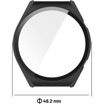 Etui ochronne 2w1 nakładka z szkłem Alogy do Xiaomi Mi Watch S1 Global Czarne