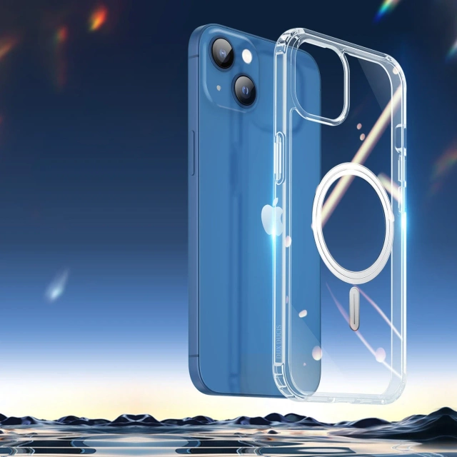 Dux Ducis Clin magnetické pouzdro pro iPhone 14 Plus kompatibilní s MagSafe transparentní