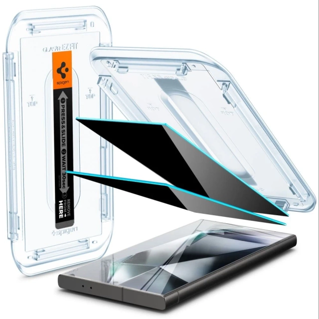Spigen Glas.tR ”Ez Fit” 2-pack tempered glass for Samsung Galaxy S24 Ultra Privacy