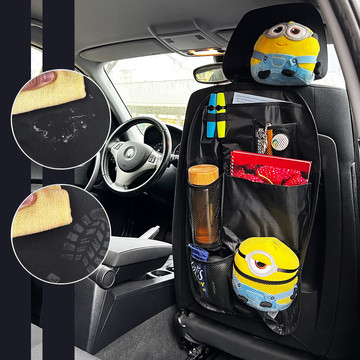 Car organizer x2 set for car seat protector car cover black