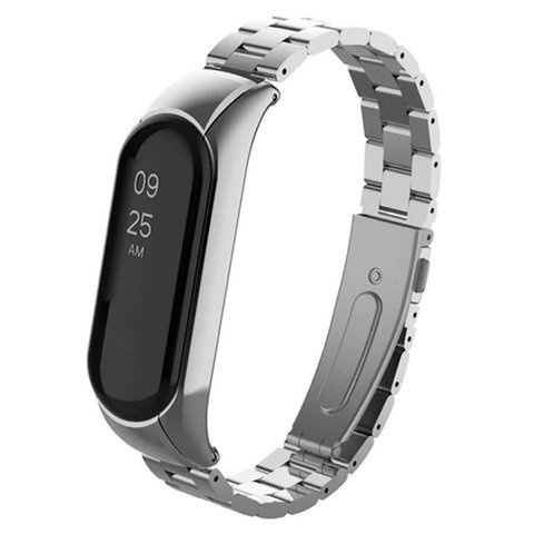 Náramok Alogy Stainless Steel pre Xiaomi Mi Band 5 Silver