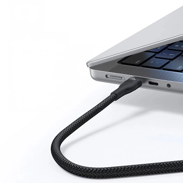 Kabel 3w1 Baseus 100W USB-C/USB-C/Lightning 1,5m LED Czarny