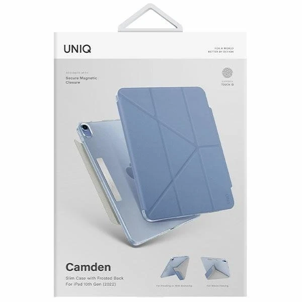 UNIQ Camden Tablet Case for iPad 10 Gen. (2022) blue/northern blue Antimicrobial