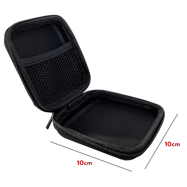 Zippered case Alogy Protect universal case for accessories headphones, cable, charger black