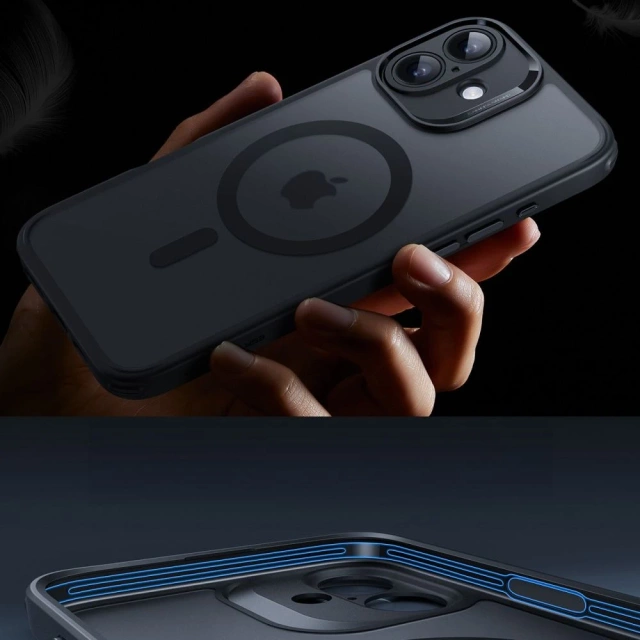 Etui ESR Classic Pro Set MagSafe iPhone 16 Czarny Frosted