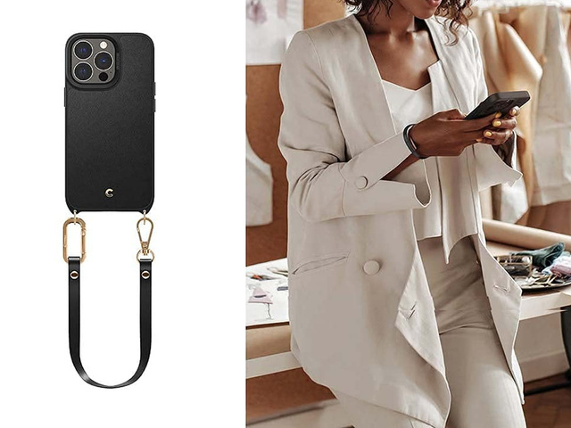 Spigen Cyrill Classic Charm Strap Case for Apple iPhone 13 Pro Max Black