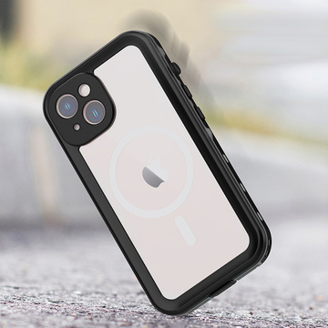 Alogy Waterproof Case IP68 Case s Clear Back 360 Armor Case pre MagSafe pre Apple iPhone 14
