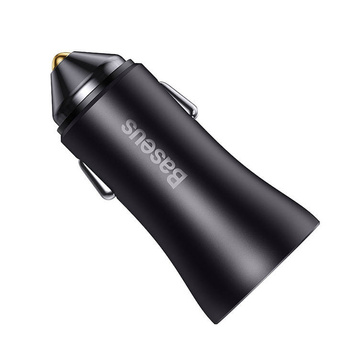 Ładowarka samochodowa Baseus Golden Contactor Max 2x USB 60W Szara