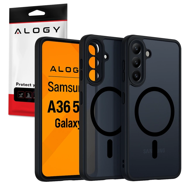 Etui do Samsung Galaxy A36 5G obudowa ochronna na telefon Alogy Matte HybridShield™️ Case Matowe Czarne