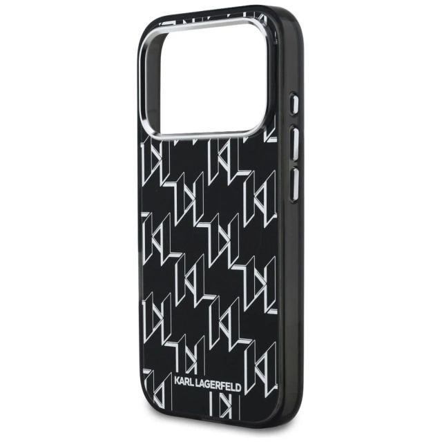 Etui Ochronne do iPhone 17 Pro Max Karl Lagerfeld IML KL Monogram MagSafe Czarny