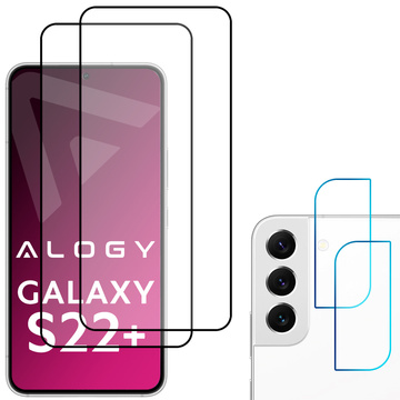 2x Alogy Glass Full Glue FC 2x скла для об’єктива камери для Samsung Galaxy S22 Plus