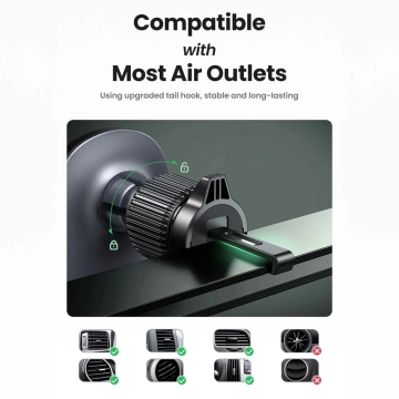 Ugreen CD345 magnetický držiak do auta na vetranie - Čierny