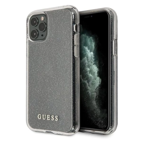 Guess GUHCN58PCGLSI iPhone 11 Pro срібний/срібний жорсткий чохол Glitter