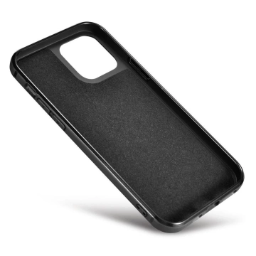 iCarer Leather Oil Wax Genuine Leather Case for iPhone 12 Pro Max black (ALI1206-BK)