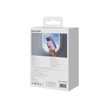 Baseus Magnetic Mini 20000 mAh 20W Powerbank – lila USB-C / USB-C-Kabel