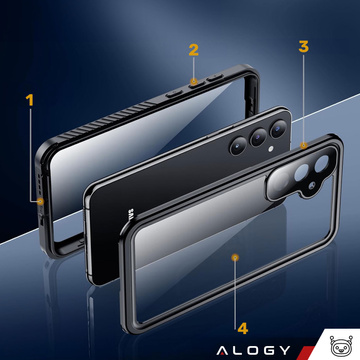 Чохол для Samsung Galaxy S23 FE Armored 360 case waterproof Armor IP68 Alogy black