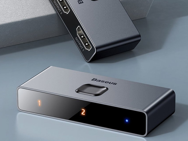 Dwukierunkowy rozdzielacz Baseus Switcher Full HDMI 4K 30Hz 2x1/ 1x2