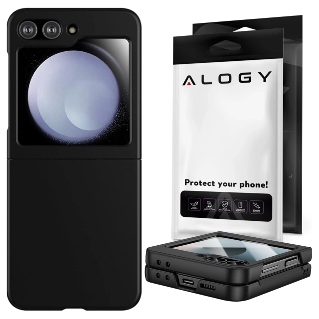 Pouzdro pro Samsung Galaxy Z Flip 6 Alogy Thin Case ochranný kryt na telefon matný černý