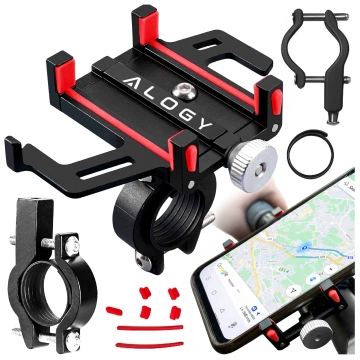 Alogy Bike Phone Phone Holder 55-95mm for Bicycle Bike Motor Scooter Чорний