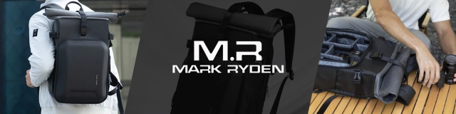 Рюкзак Mark Ryden для камери та спорядження, водонепроникний, місткість 30 літрів, ударостійкий EVA, з відділеннями для аксесуарів та ноутбука 15,6 дюйма (48×27×19 см) – чорний