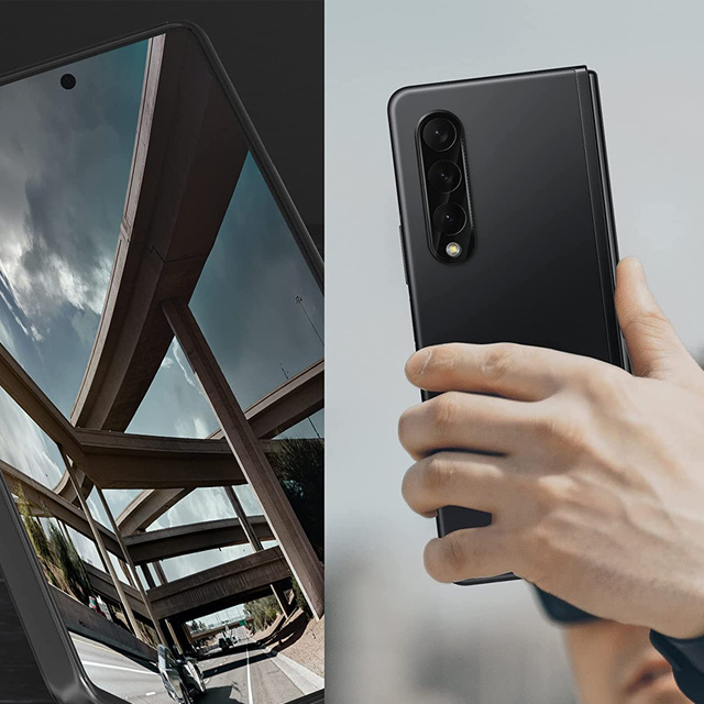 Kovová ochrana fotoaparátu Alogy Lens Protector PRO pro Samsung Galaxy Z Fold 4 Black