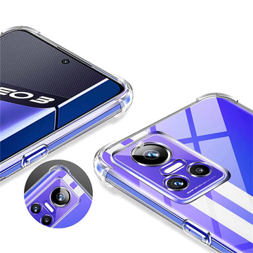 ShockProof Alogy Silikonové Armor pouzdro pro Realme GT Neo 3 Global Transparent