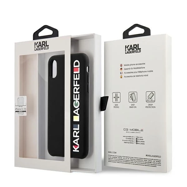 Etui Karl Lagerfeld KLHCPXBHWHBK do pevného krytu Apple iPhone X/XS Glossy Bauhaus