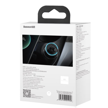 Baseus Golden Contactor Pro nabíječka do auta, USB USB-C, QC4.0, PD, SCP, 40W (šedý) kabel USB na USB-C 1m