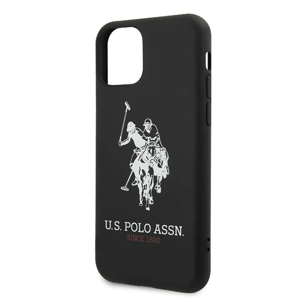 US Polo USHCN65SLHRBK phone case for Apple iPhone 11 Pro Max black/black Silicone Collection