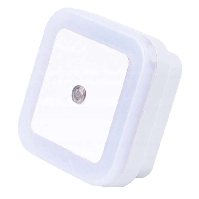 LED noční světlo se soumrakovým senzorem pro kontaktní bílé