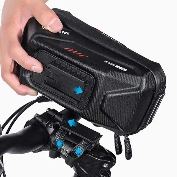 Držiak kufra/bicykla WILDMAN XS1 rámová taška čierna/čierna