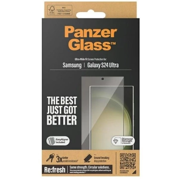 Tempered Glass for Samsung Galaxy S24 Ultra PanzerGlass Refresh Ultra-Wide Fit