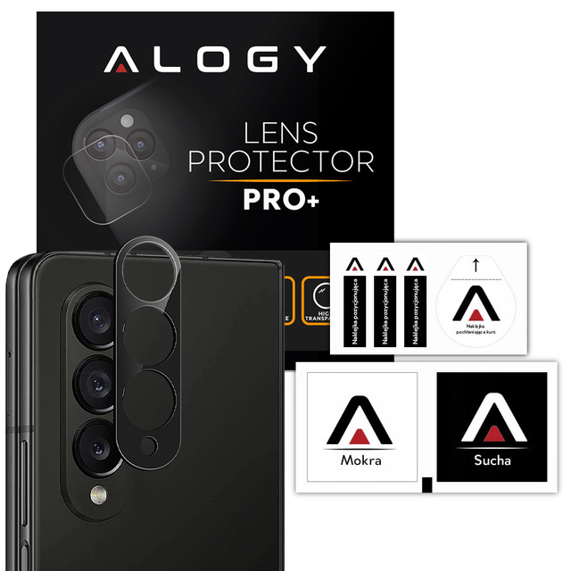 Alogy Lens Protector PRO Kameraschutz aus Metall für Samsung Galaxy Z Fold 3 schwarz