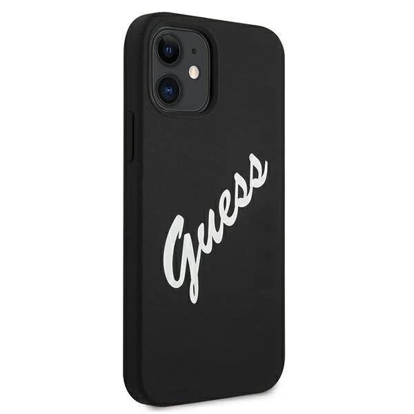Guess GUHCP12SLSVSBW iPhone 12 mini 5.4" чорно-білий / чорно-білий жорсткий чохол Silicone Vintage