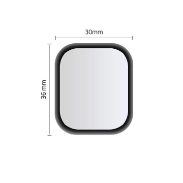 Szkło hybriddowe hofi hybrid glass apple watch 4/5/6/se (40mm) schwarz