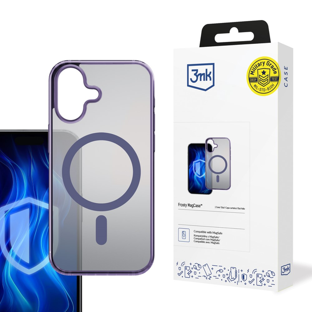 Захисний чохол для Apple iPhone 16 3mk Frosty MagCase Purple
