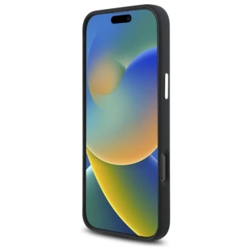 Mercedes do iPhone 16 Pro Max 6,9" pevné puzdro silikónové tónované logo drevený vzor MagSafe Czarny