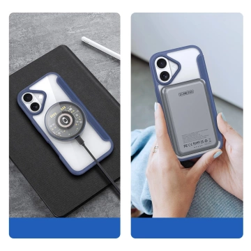 Etui do iPhone 17 Air Dux Ducis Skin X Pro MagSafe Portfel Niebieskie