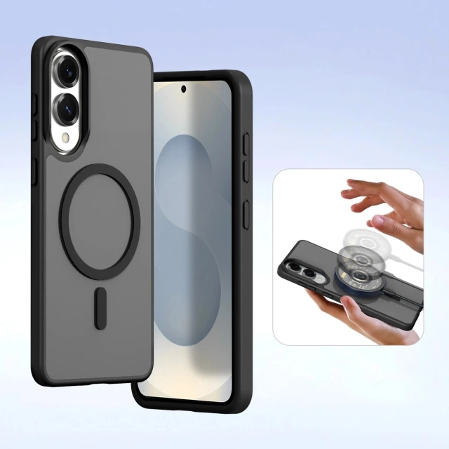 Чохол для Samsung Galaxy S25 Edge чорний Lawa MagSafe чорний