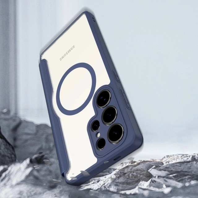 Etui Portfelowe do Samsung Galaxy S25 Ultra Dux Ducis Skin X Pro Niebieskie