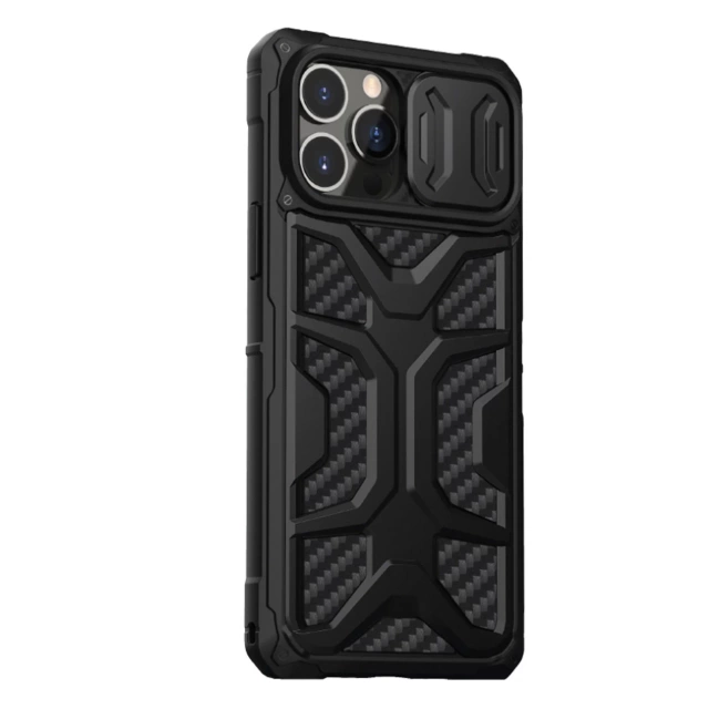 Pancéřový kryt Nillkin Adventruer Case pro iPhone 13 Pro s krytem fotoaparátu černý