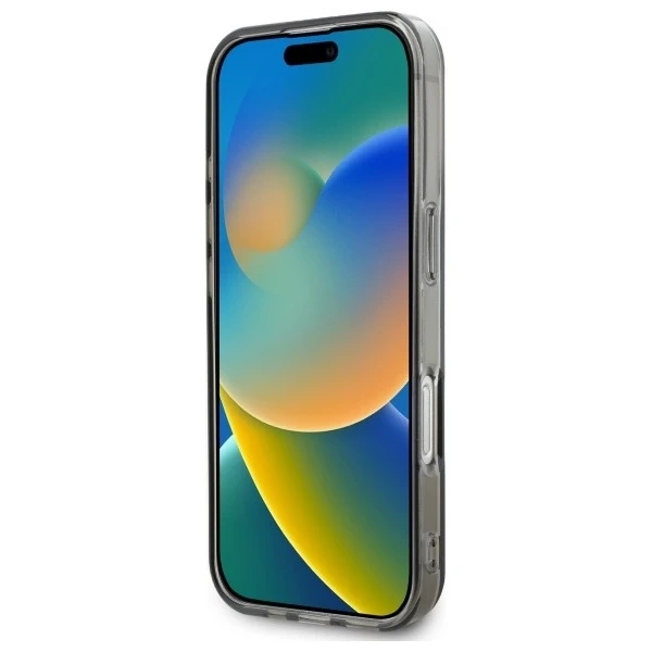 Pouzdro Mercedes pro iPhone 16 Pro Max 6,9" Black Hardcase Silver Ring MagSafe