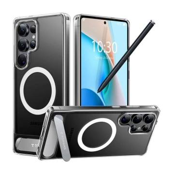 Priehľadný kryt pre Samsung Galaxy S25 Ultra od Torras, séria Pstand