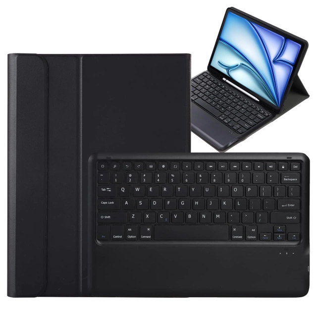 Alogy Keyboard case with stylus holder wireless keyboard for Apple iPad Air 13" black Glass