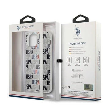 Puzdro na telefón US Polo Logo Mania Collection iPhone 12 mini 5,4". biela/biela