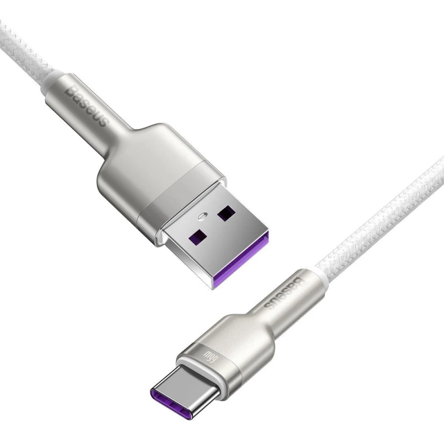 Baseus Cafule kábel USB na USB-C, 66 W, 2 m (biely)