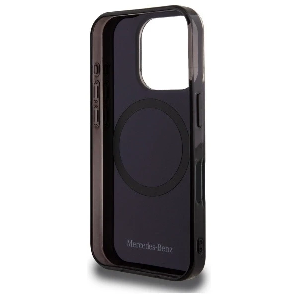 Mercedes Case for iPhone 16 Pro Max 6.9" Black Hardcase MB Double Layer BiColor MagSafe