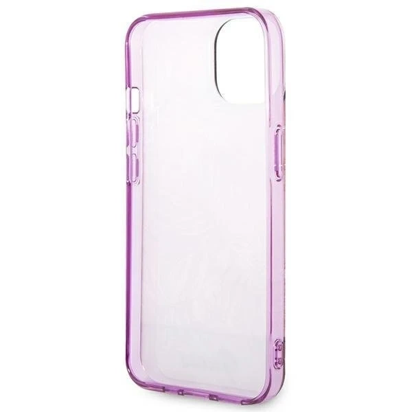 Guess GUHCP14MHGJGHP case for Apple iPhone 14 Plus 6.7" pink/pink hardcase Jungle Collection