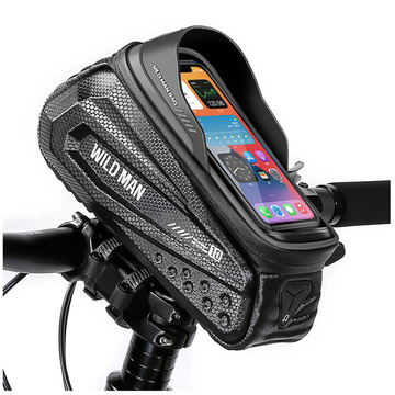 Велосипедна сумка Wildman Front Frame Bicycle Bag ES10X handlebar holder for phone 1.2l Black